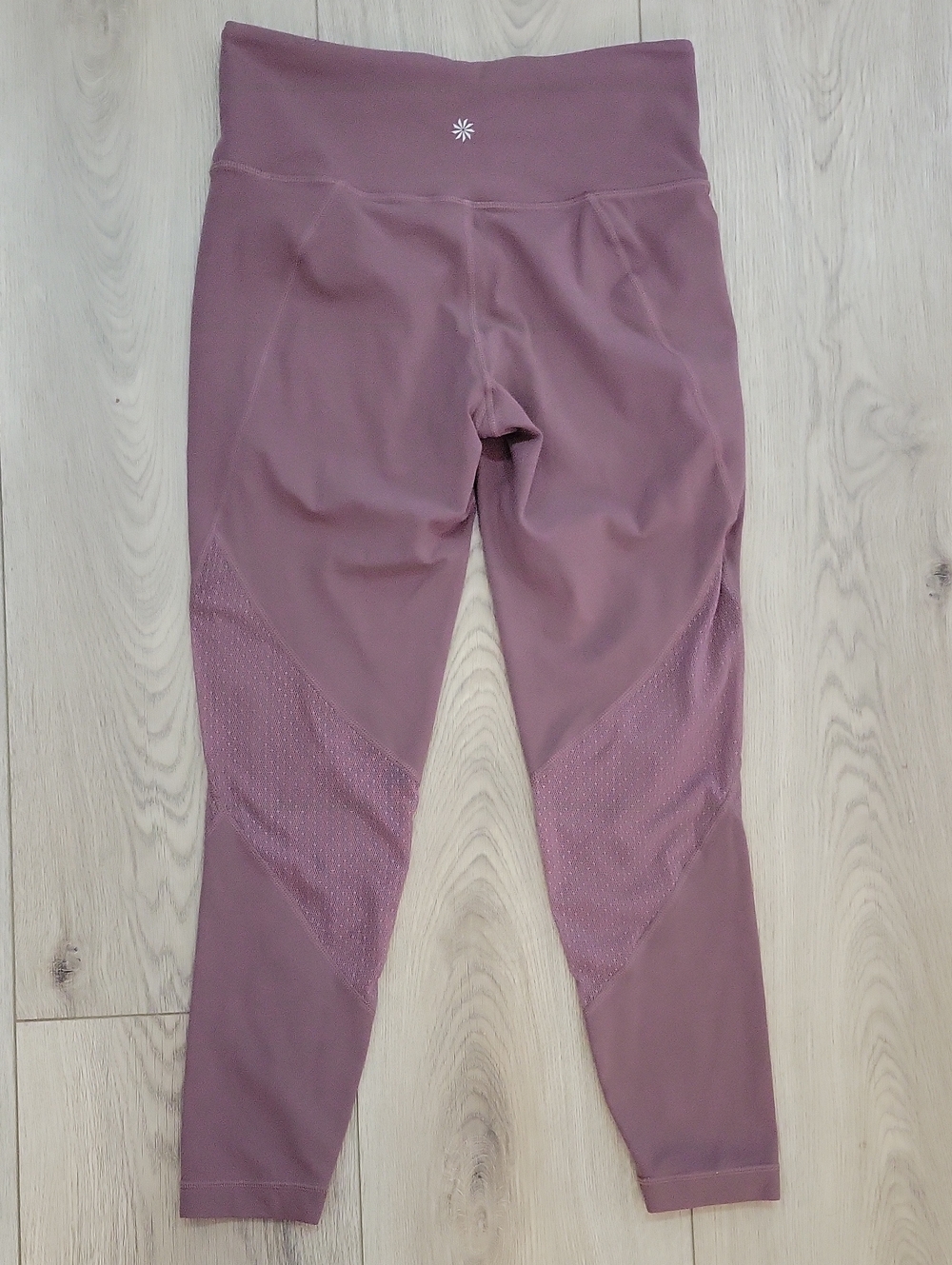 Athleta Mesh Panel High-Waist Leggings - Mauve